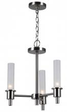 World Imports WI687202 - Dunwoody 3-Light Satin Nickel Chandelier