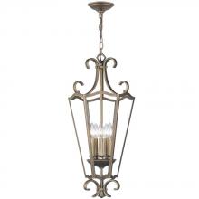 World Imports WI61020 - 5-Light Distressed Brass Pendant