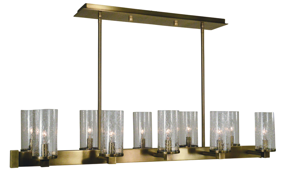 10-Light Polished Nickel Lexi Chandelier