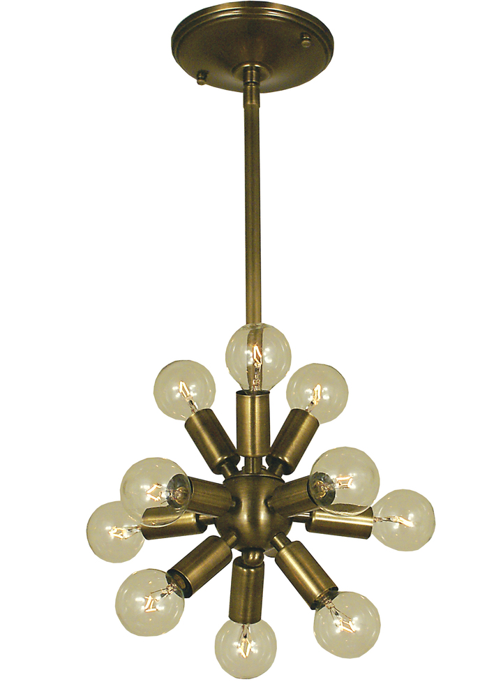 11-Light Polished Nickel Simone Chandelier