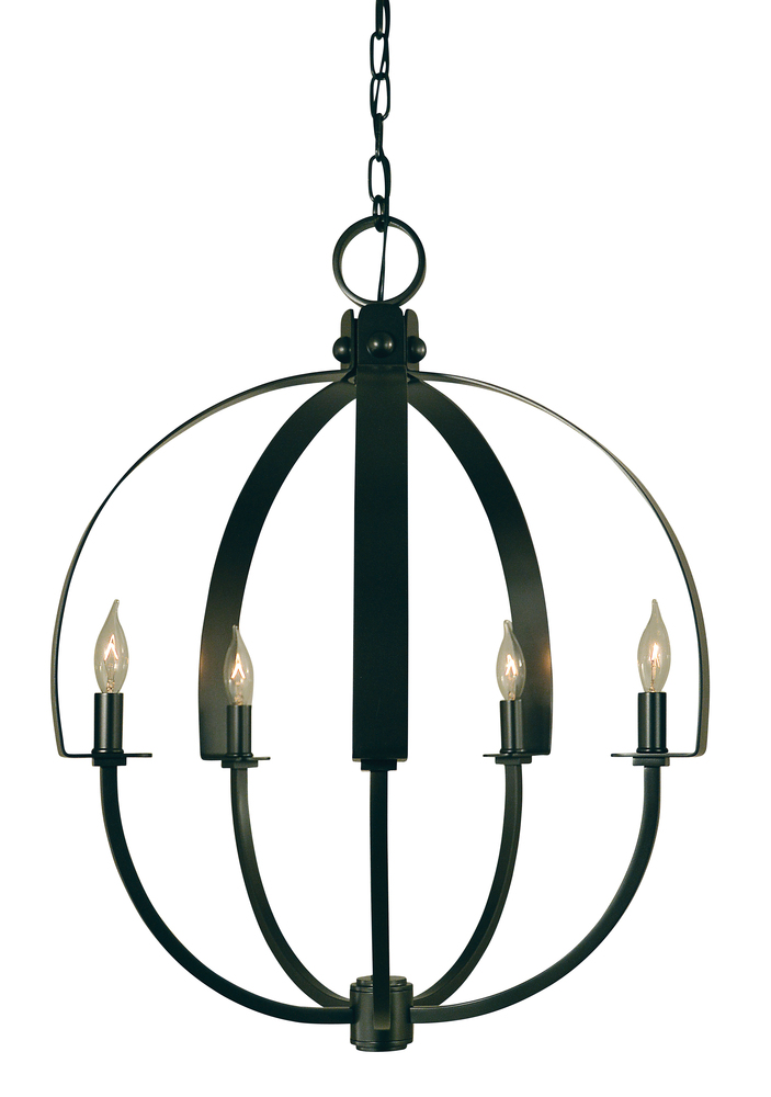 5-Light Brushed Nickel Luna Chandelier