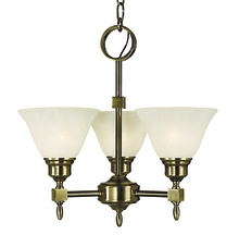 Framburg 2438 BN/CM - 3-Light Brushed Nickel Taylor Mini Chandelier