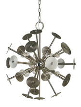 Framburg 4976 PN/SP - 12-Light Polished Nickel/Satin Pewter Apogee Chandelier