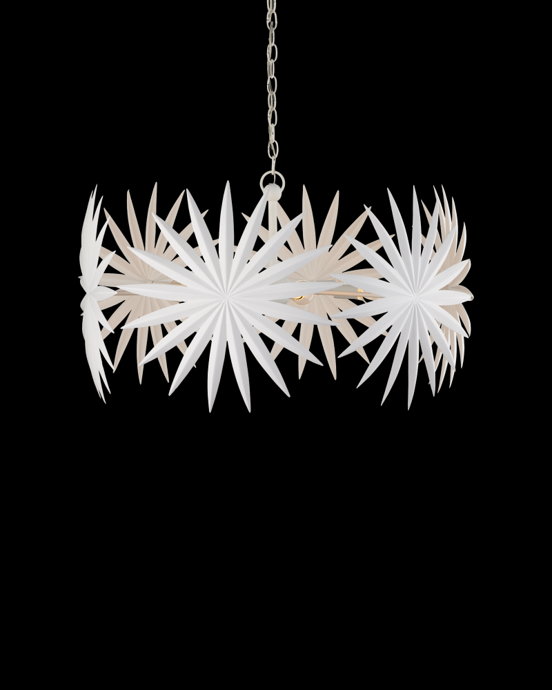 Bismarkia Small White Chandelier