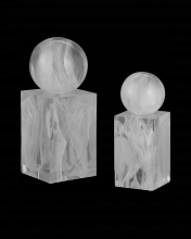 Currey 1200-0908 - Nova White Objects Set of 2