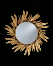 Currey 1108 - Folium Round Gold Mirror