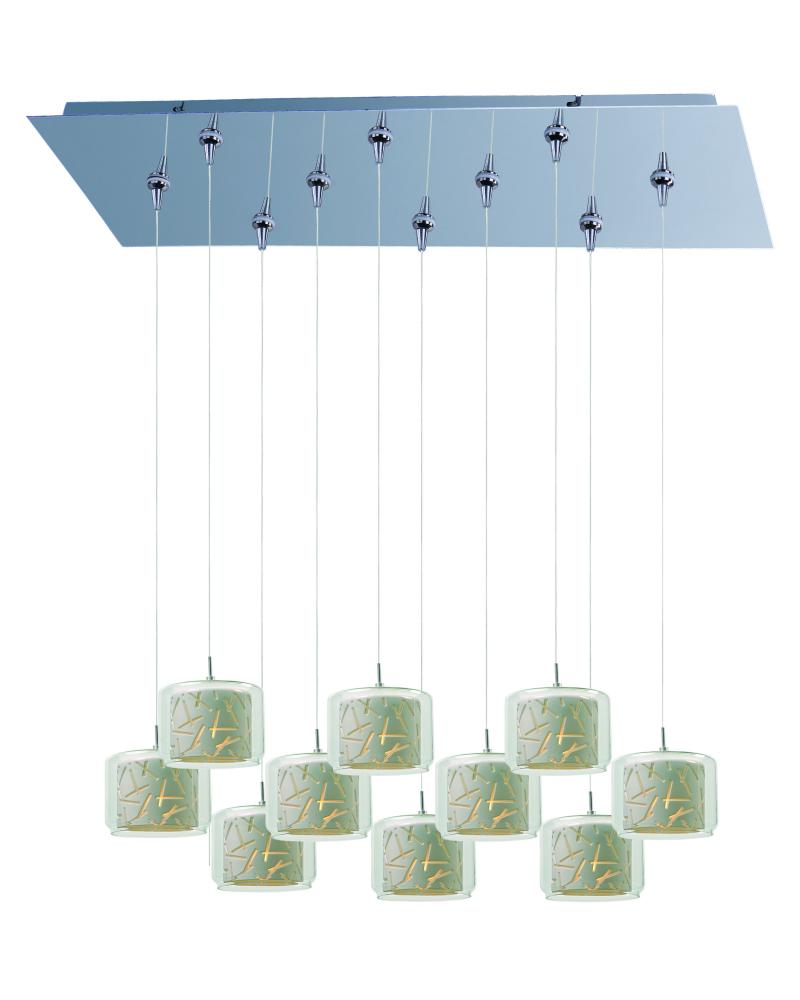 Confetti 10-Light RapidJack Pendant and Canopy