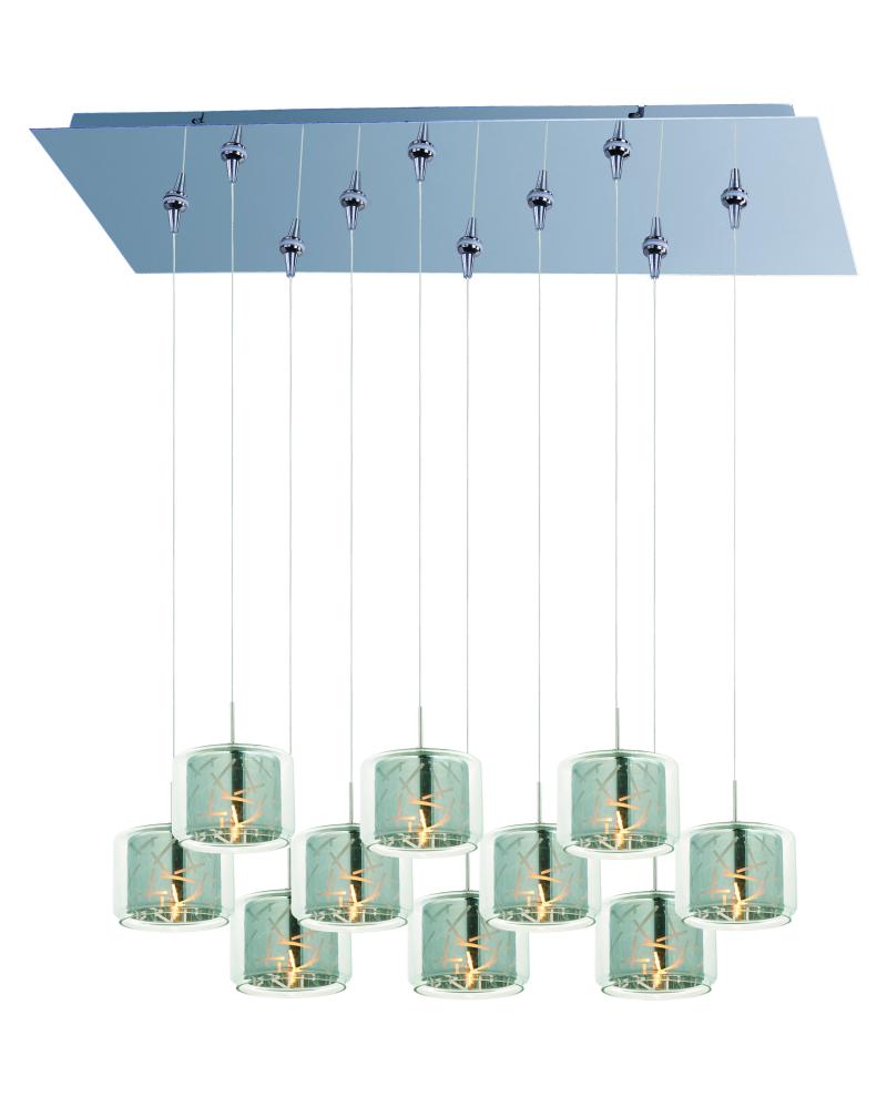 Confetti 10-Light RapidJack Pendant and Canopy